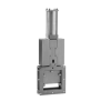 Imagem do produto Válvula guilhotina unidirecional mecanosoldada para saída de silo e descarga de sólidos de boca quadrada - Alexmar - Automação Industrial